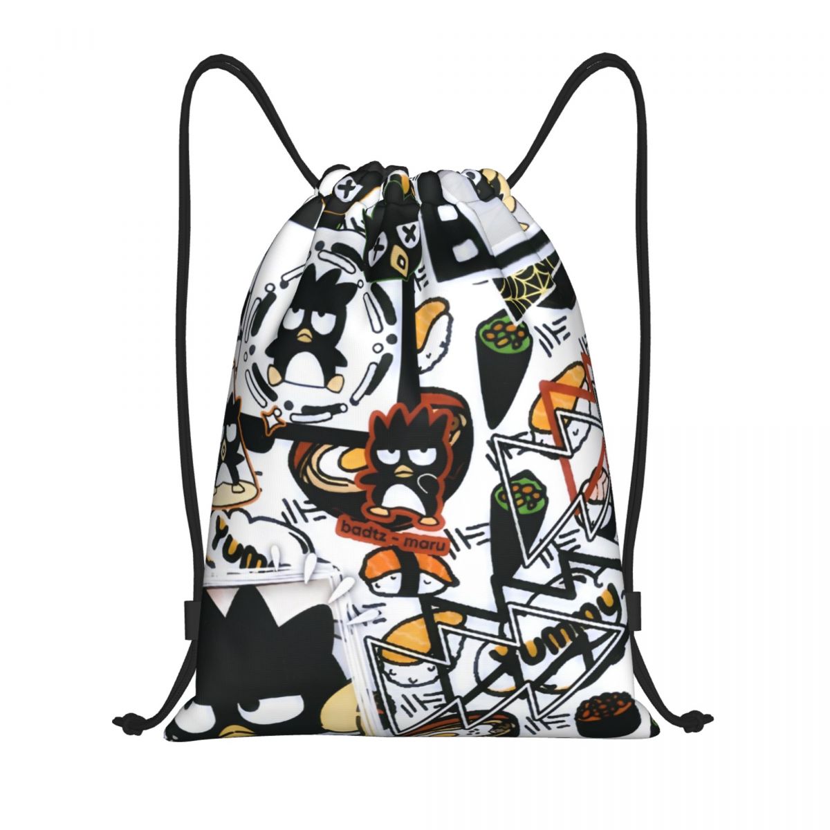 Drawstring Gym Bag - Simpatico cartone animato Pinguino Bad Badtzs
