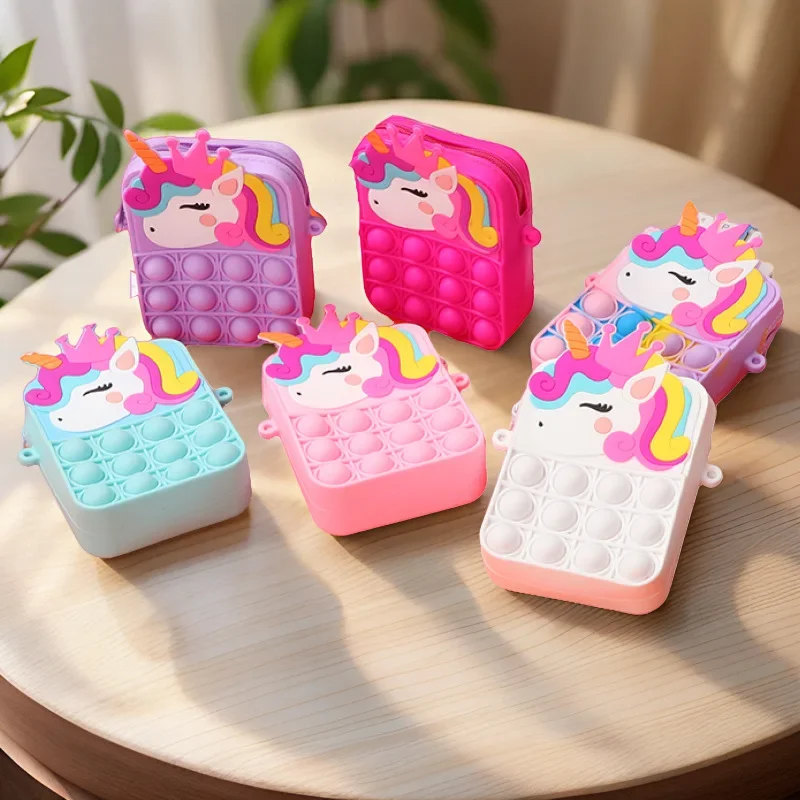Mini Backpack Purse - Portamonete con unicorno magico che cambia