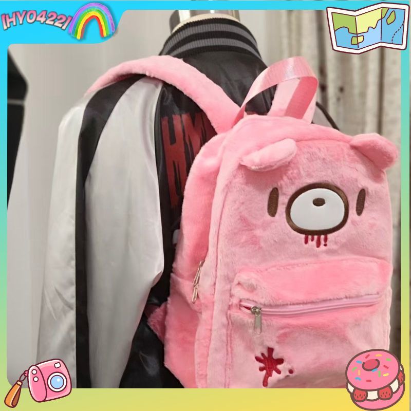 Fashion Backpack Women - Zaino Carino Gloomy Bear Rosa Grande