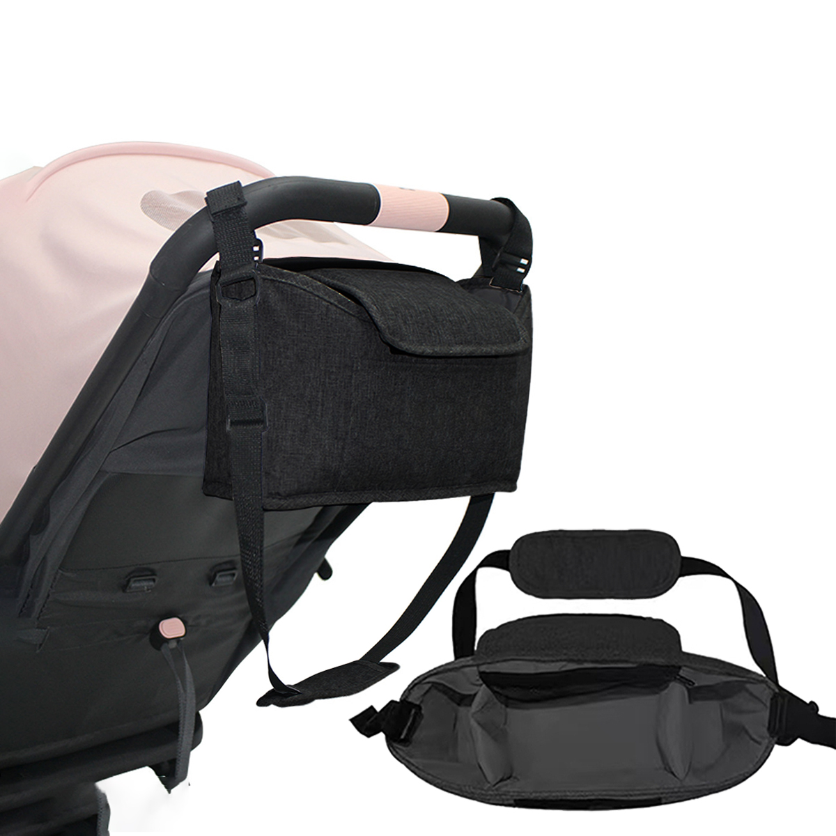Backpack Diaper Bag - Borsa portaoggetti per passeggino, multifunzionale, grande