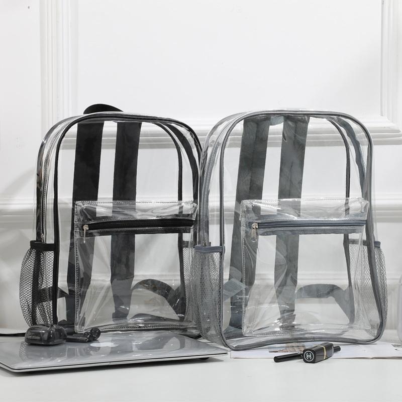 Canvas Backpack Casual - Zaino Trasparente in PVC per Sport