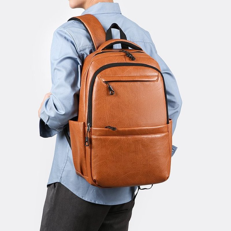 Laptop Backpack 15.6 - Zaino Business in Pelle Premium –