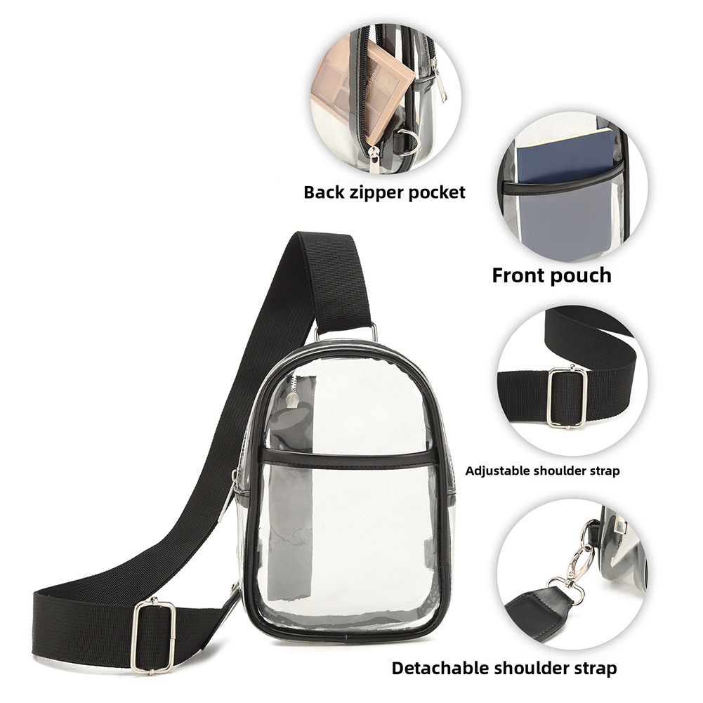 Borsa a tracolla trasparente,  - Sling Backpack Shoulder recensione e prezzo