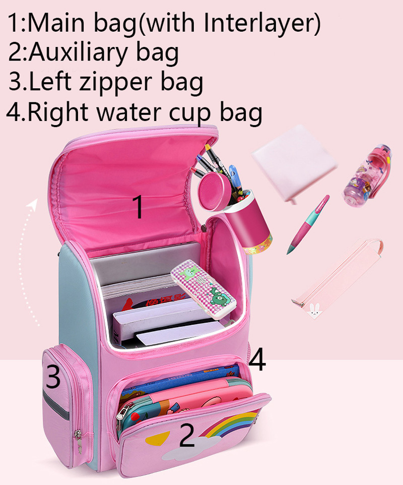 Zaino per bambini per ragazza  - School Backpack Teen recensione e prezzo