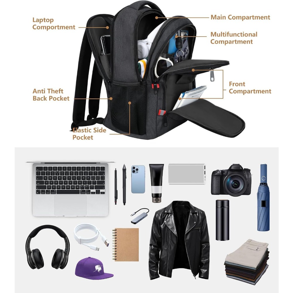 Zaino scolastico da uomo per a - Laptop Backpack 15.6 recensione e prezzo