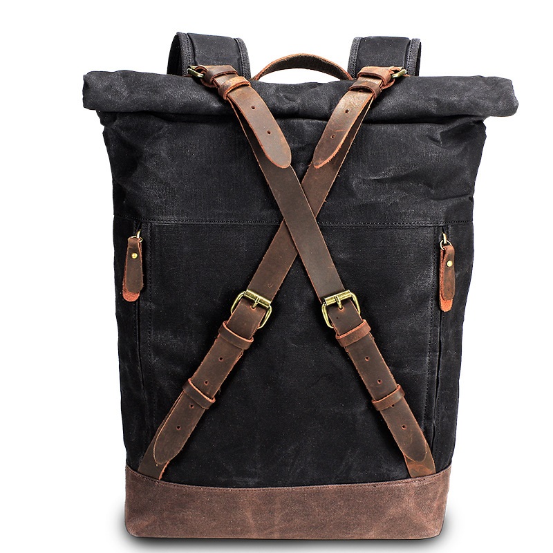 Zaini in pelle di tela retrò p - Leather Backpack Vintage recensione e prezzo